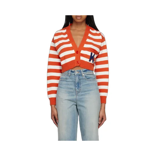 Striped Cropped Cardigan