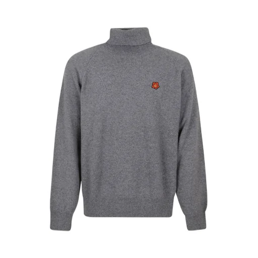 Boke Flower Embroidered Roll-Neck Knit Jumper