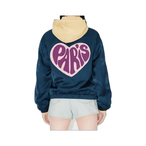 Heart Patch Zip-Up Jacket