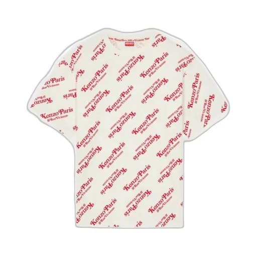 All-Over Logo Printed Oversize T-Shirt