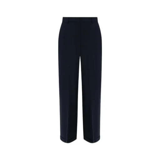High-Waisted Flared Trousers
