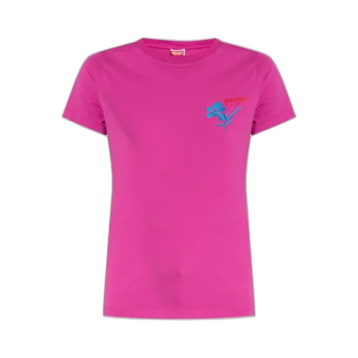 Floral Embroidered Crewneck T-Shirt