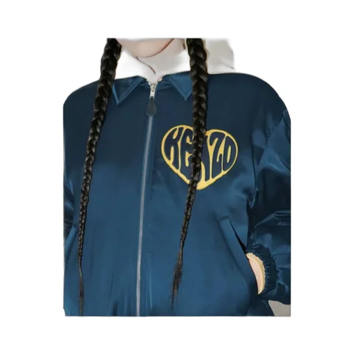 Heart Patch Zip-Up Jacket
