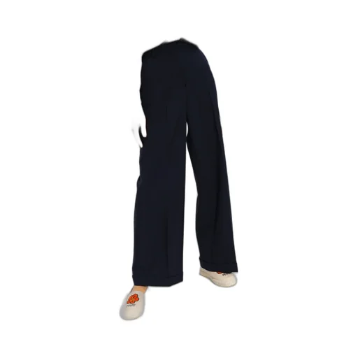 High-Waisted Flared Trousers