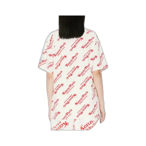 All-Over Logo Printed Oversize T-Shirt