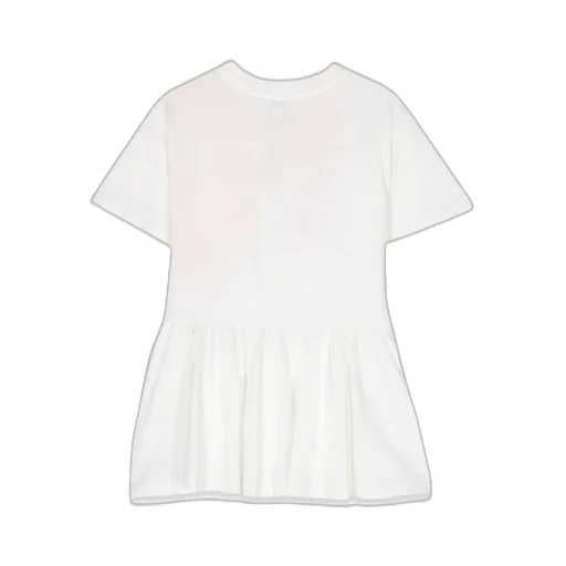 Boke Flower Printed Crewneck Dress