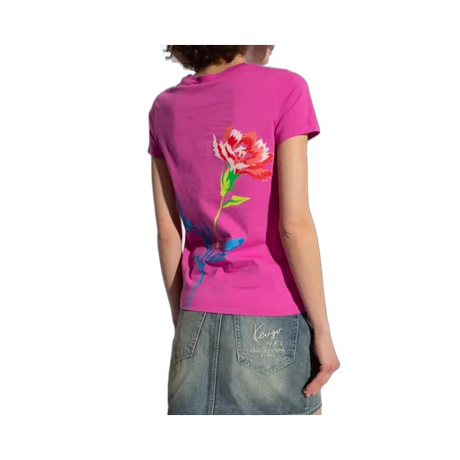 Floral Embroidered Crewneck T-Shirt