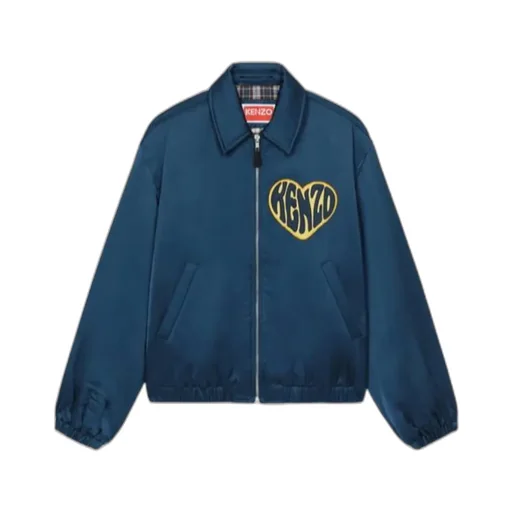 Heart Patch Zip-Up Jacket