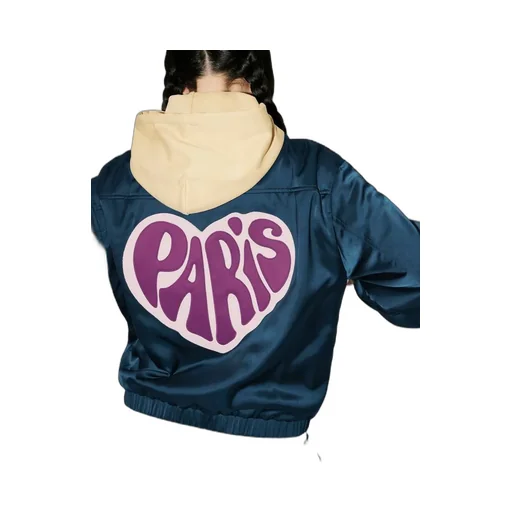 Heart Patch Zip-Up Jacket