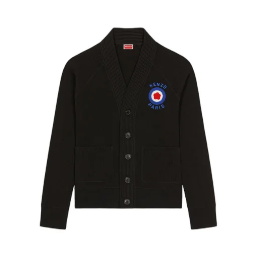 Logo Target Button-Up Cardigan