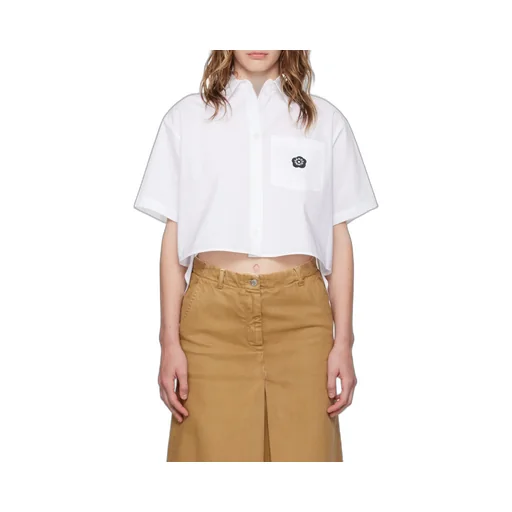 Logo Patch Cropped Shirt