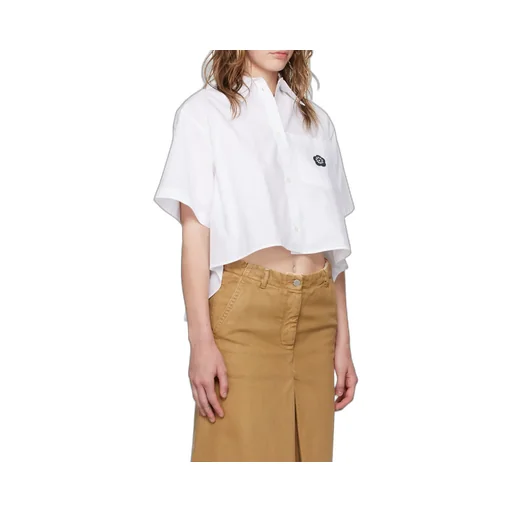 Logo Patch Cropped Shirt