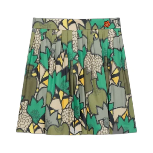 Graphic Printed Mini Skirt