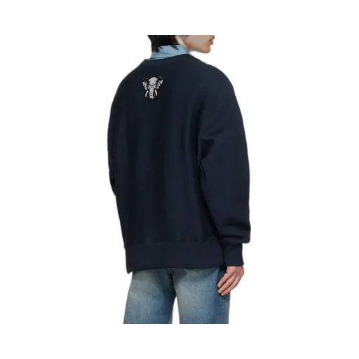 Logo-Patch Detailed Crewneck Sweatshirt