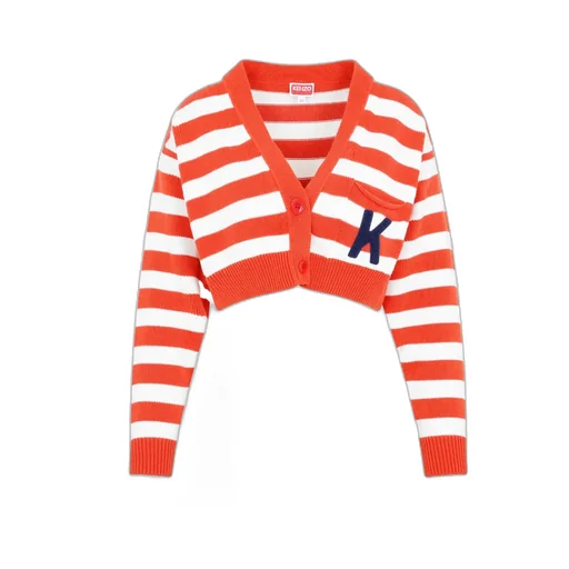 Striped Cropped Cardigan