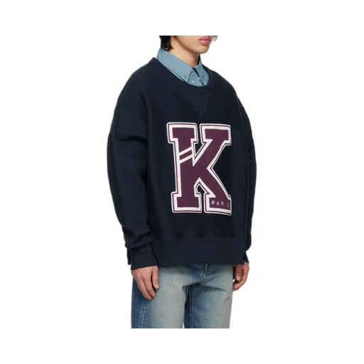 Logo-Patch Detailed Crewneck Sweatshirt