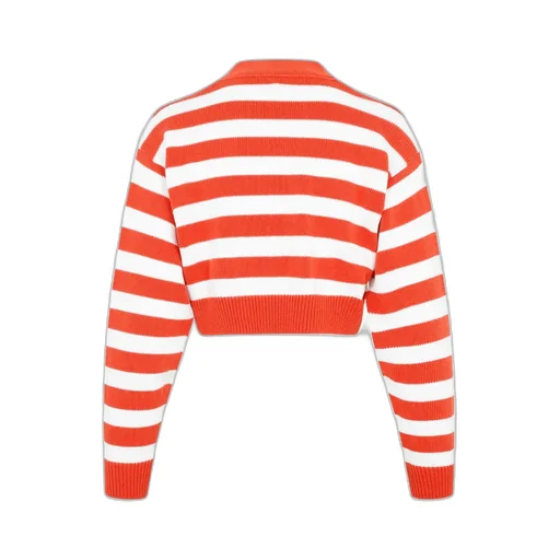 Striped Cropped Cardigan