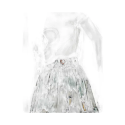 Graphic Printed Mini Skirt