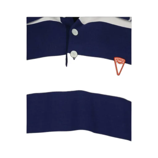 Logo-Patch Short-Sleeved Striped Polo Shirt