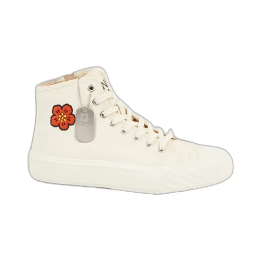 Boke Flower Motif High-Top Sneakers