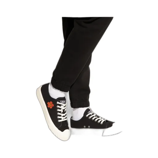 Boke Flower Embroidered Lace-Up Sneakers