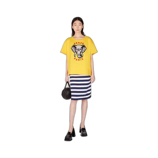 Motif Embroidered Crewneck T-Shirt