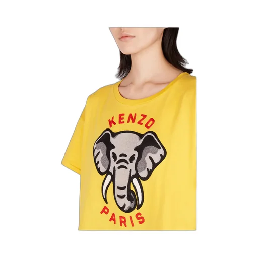 Motif Embroidered Crewneck T-Shirt