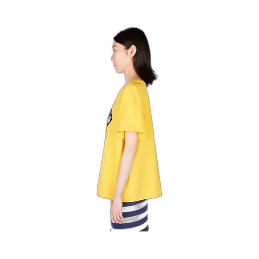 Motif Embroidered Crewneck T-Shirt