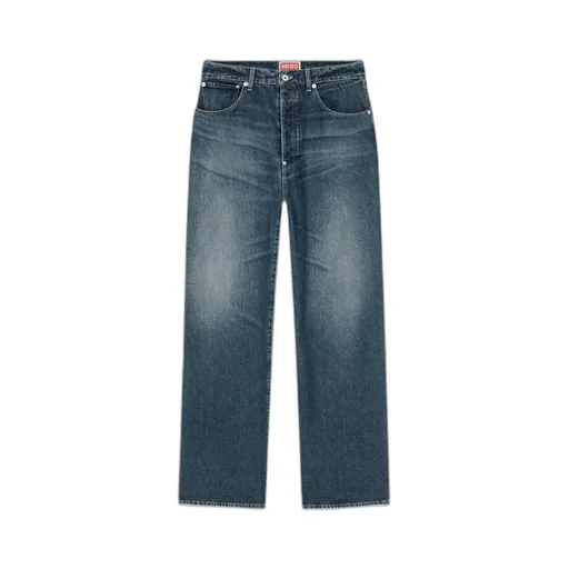 Suisen Wide-Leg Relaxed-Fit Jeans