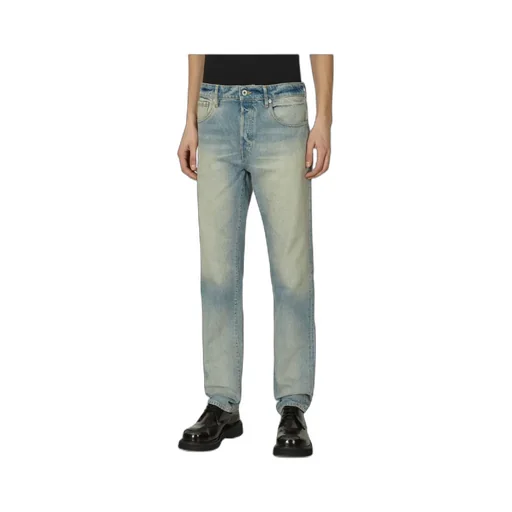 Logo Patch Washed Jeans