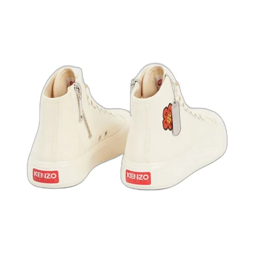 Boke Flower Motif High-Top Sneakers
