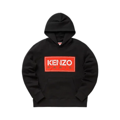 Logo Patch Long-Sleeved Hoodie
