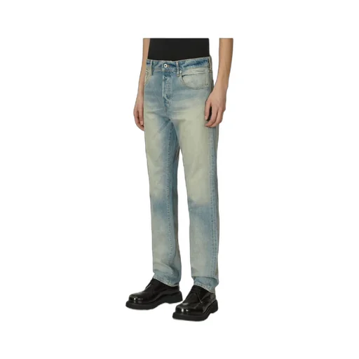 Logo Patch Washed Jeans