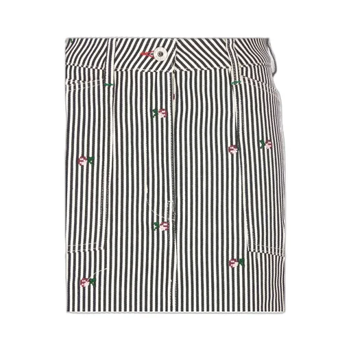 Striped Midi Skirt
