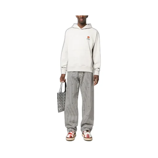 Striped Straight-Leg Trousers