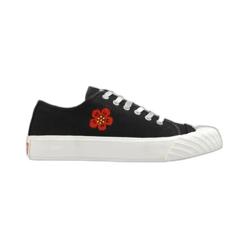 Boke Flower Embroidered Lace-Up Sneakers