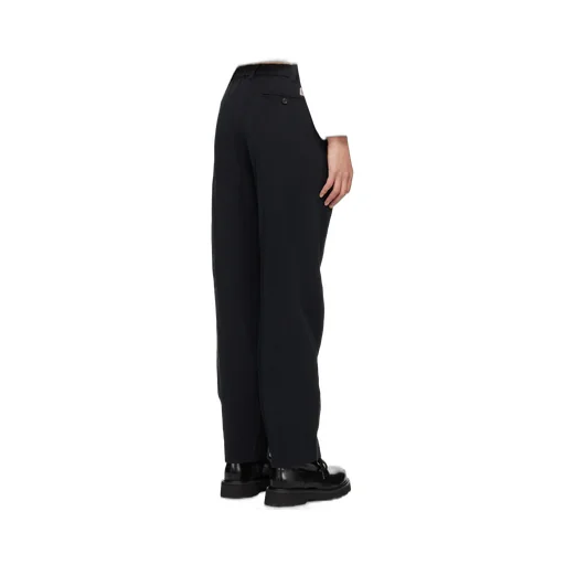 Logo-Patch Wide-Leg Trousers
