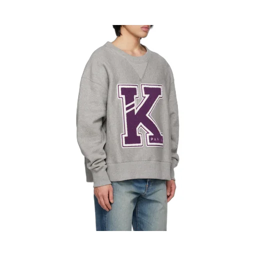 Logo-Patch Detailed Crewneck Sweatshirt