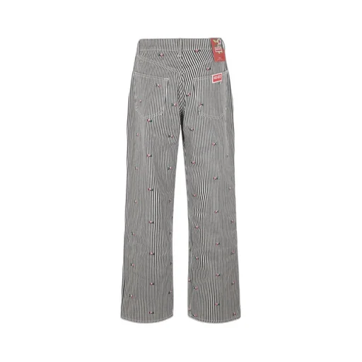 Striped Straight-Leg Trousers