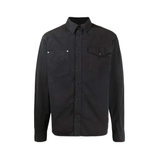 Logo-Patch Cotton Shirt