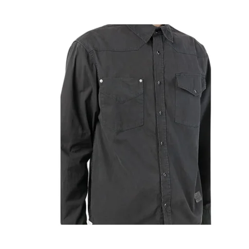 Logo-Patch Cotton Shirt