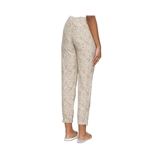 Snakeskin-Print Trousers