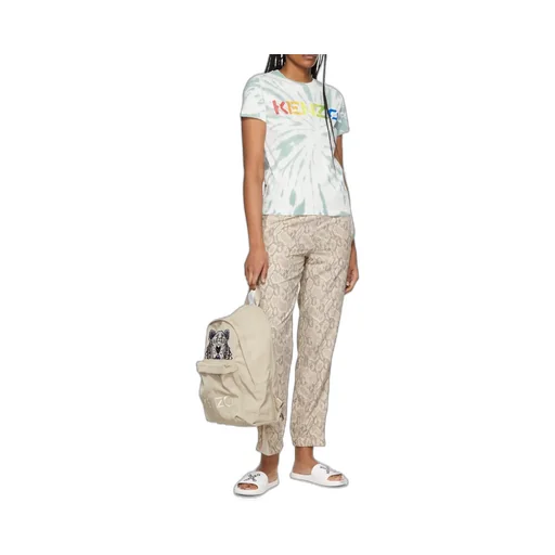 Snakeskin-Print Trousers