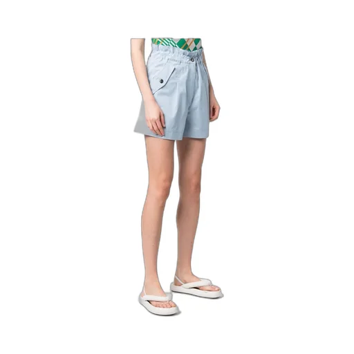 High-Waist Elastic Waist Shorts