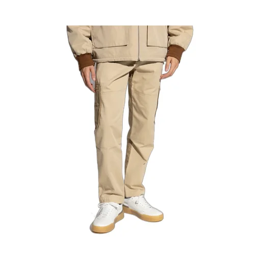 Straight-Leg Cargo Slim Trousers