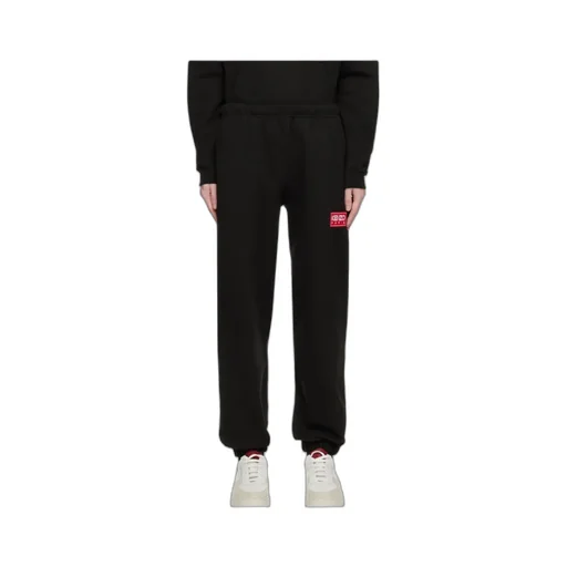 Logo Patch Straight-Leg Jogging Pants