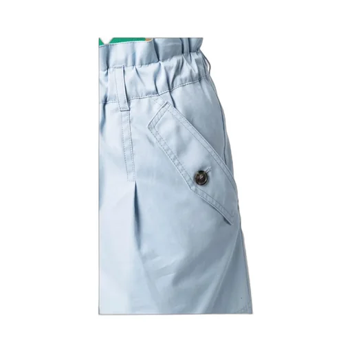 High-Waist Elastic Waist Shorts