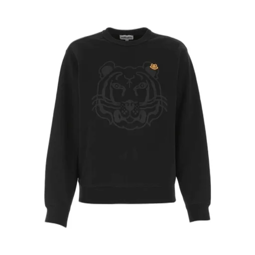Tiger-Print Cotton Sweatshirt