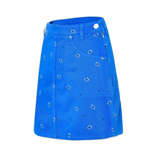 Paisley Printed A-Line Mini Skirt