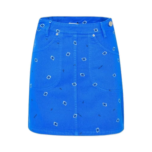 Paisley Printed A-Line Mini Skirt